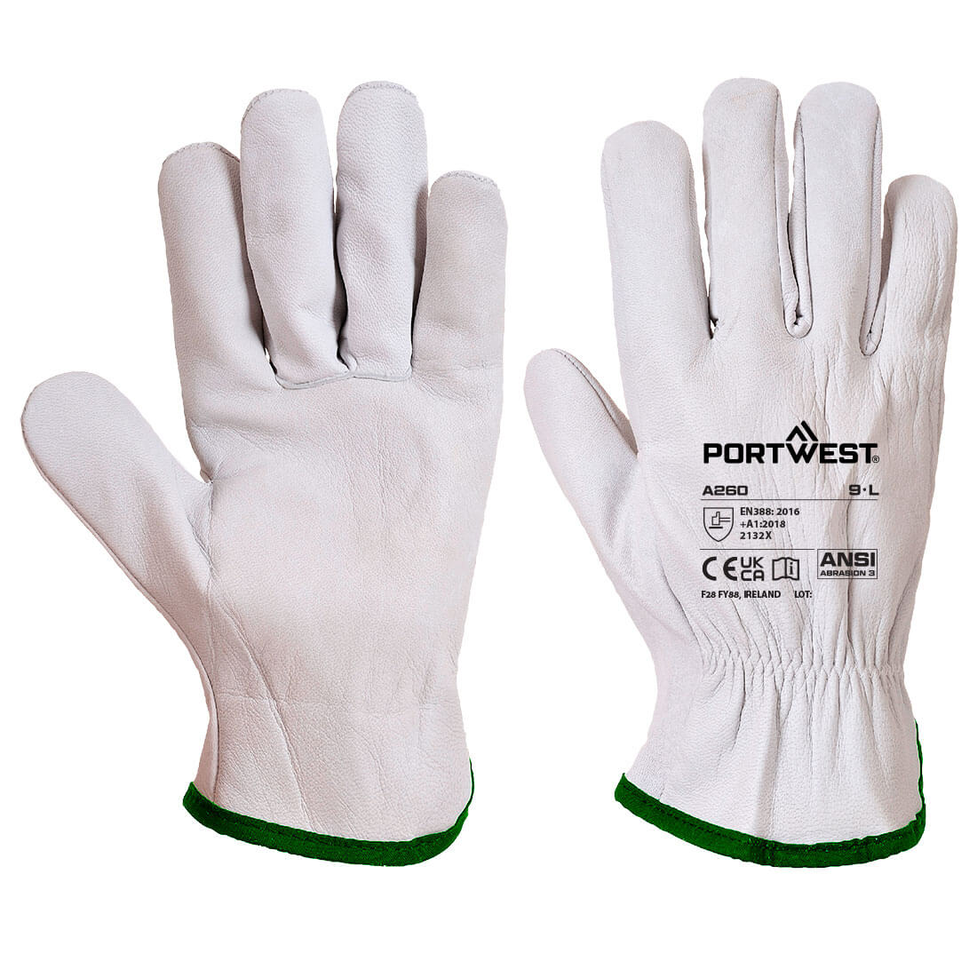 Portwest Leather Driver Goat Grain Glove
